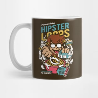 Retro Cartoon Cereal Box // Cereal Hipster Loops // Funny Vintage Breakfast Cereal Mug